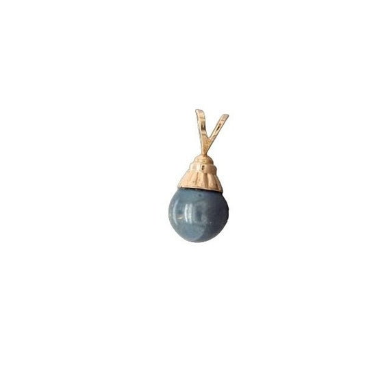 14kt Yellow Gold Peacock Tahitian Pearl Pendant - 9.25MM