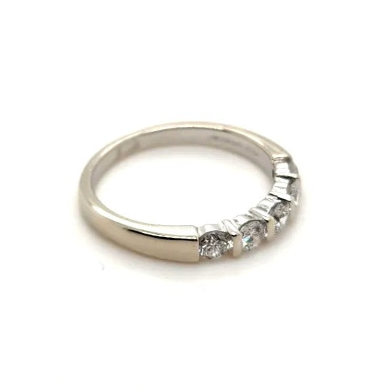 14kt White Gold 1/2 Carat Lab Grown Diamond Ring - Size 7
