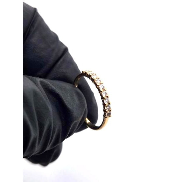 14kt Yellow Gold 9 Stone .27ctw Diamond Ring - Size 7 1/8