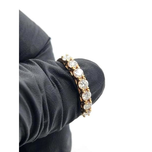 14kt Yellow Gold 7 Stone 1.1ctw Diamond Ring - Size 6 1/2