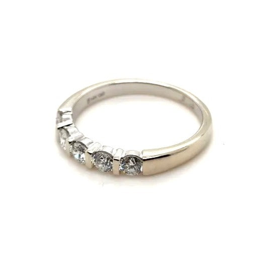 14kt White Gold 1/2 Carat Lab Grown Diamond Ring - Size 7