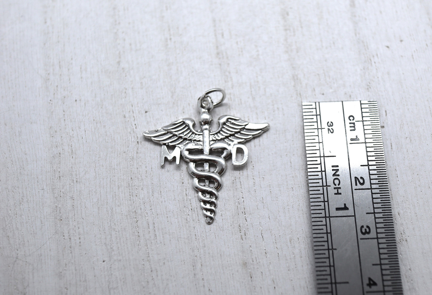Caduceus M.D Symbol Charm