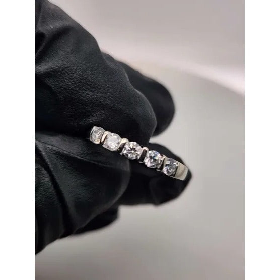 14kt White Gold 1/2 Carat Lab Grown Diamond Ring - Size 7