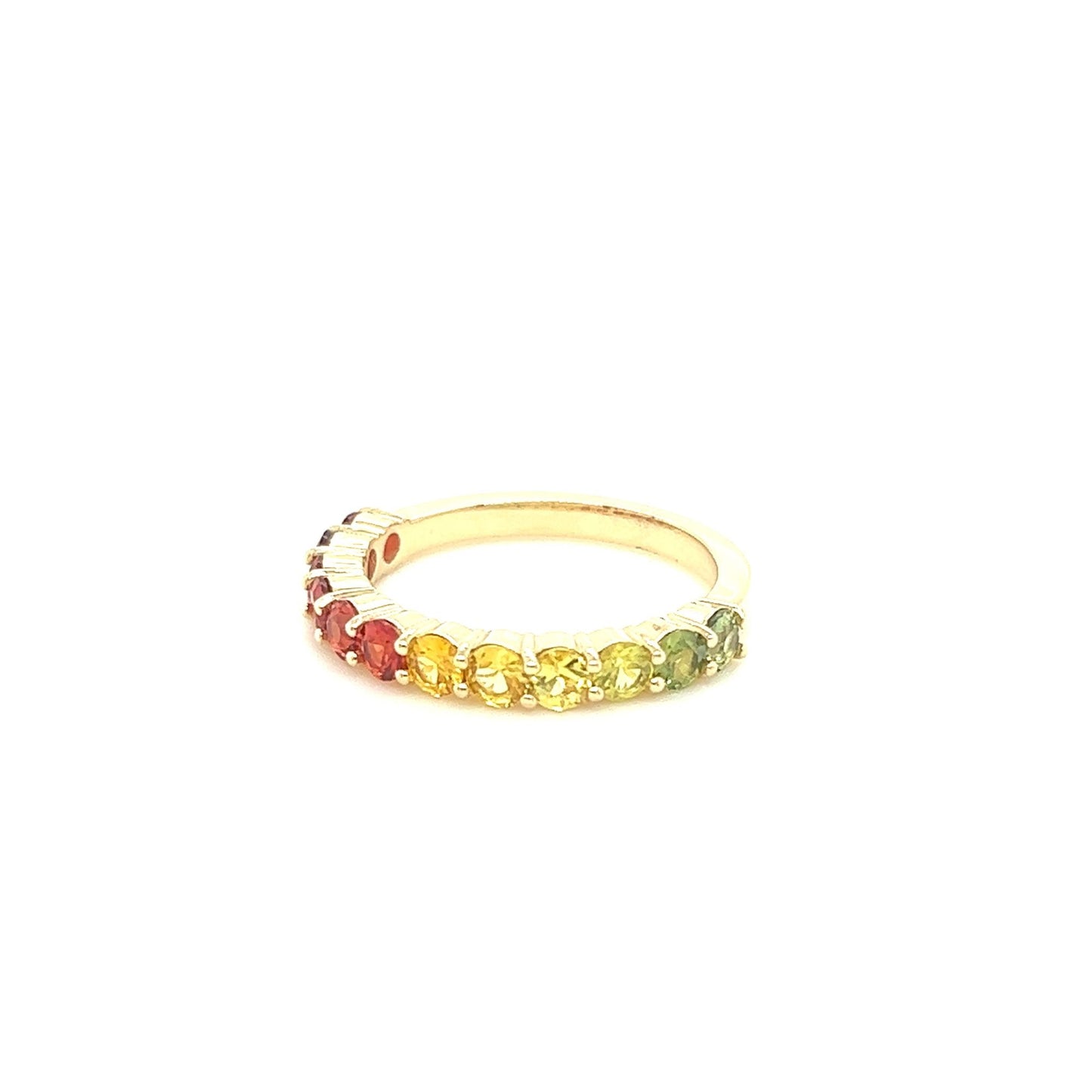 14kt Yellow Gold Rainbow Sapphire Ring