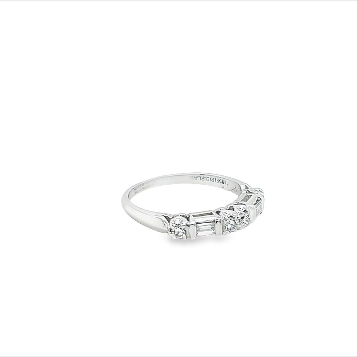 Vintage Diamond & Platinum Engagement Ring European Cut - 66mint Fine  Estate Jewelry