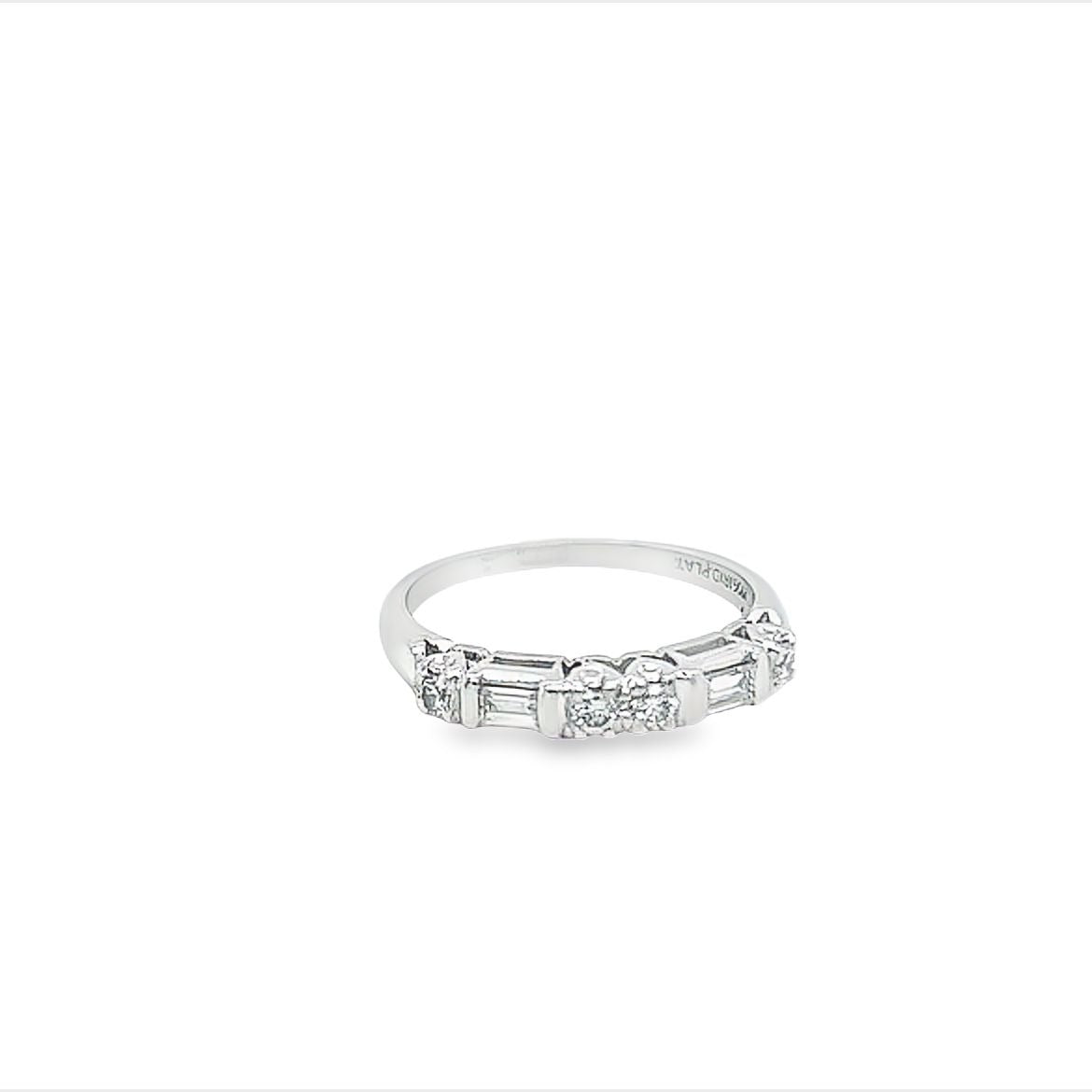 Platinum w/ 0.4 Carat VS1 F-G Color Diamond Ring