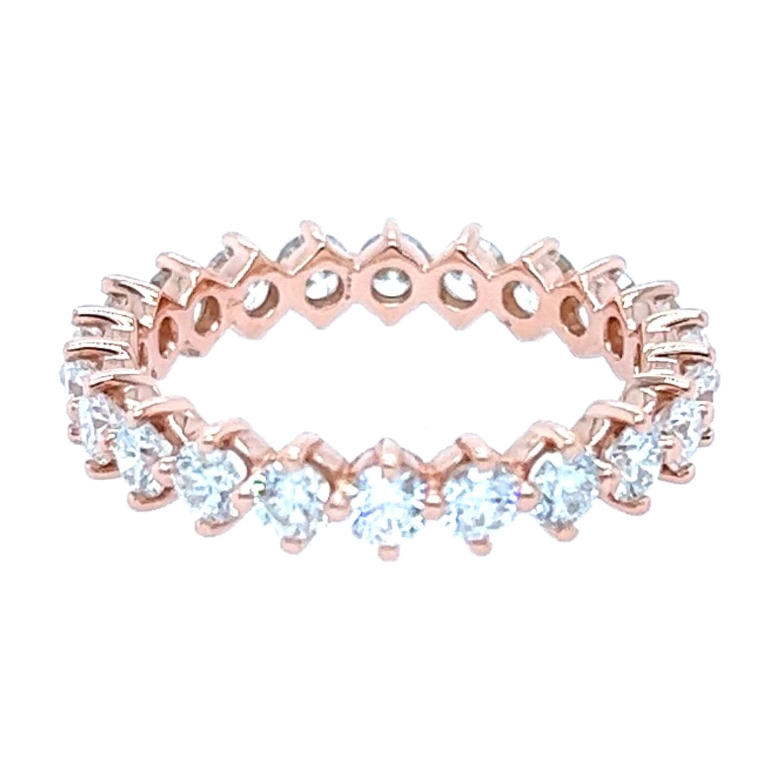 Rose gold eternity band